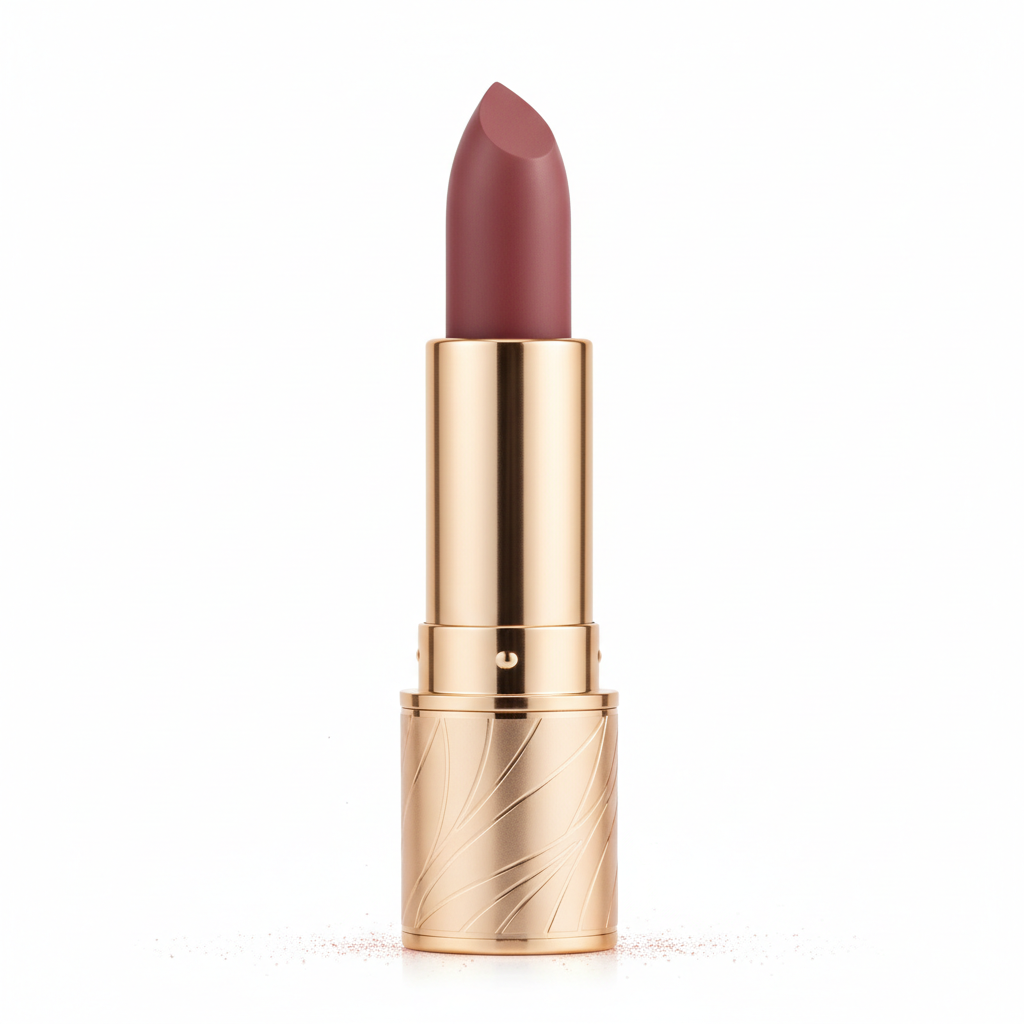 Velvet Matte Lipstick - elegant gold tube