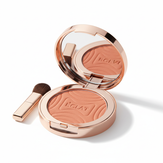 Radiant Blush - elegant round compact